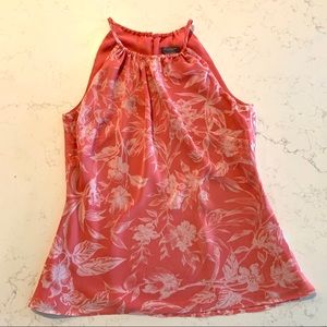 Ann Taylor Lined Dressy Tank, Coral, Size 2P